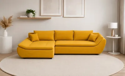 Colțar Extensibil Relax Galben - Vega 13 Stânga