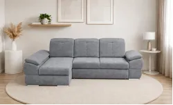 Colțar Extensibil Denver 2 Gri Deschis- Vega 33 Stânga