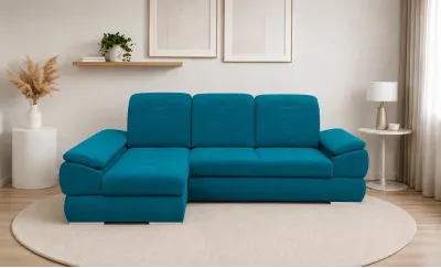 Colțar Extensibil Denver 2 Turcoaz - Vega 25 Stânga