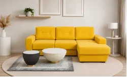 Colțar Extensibil Edison Galben - Vega 13 Dreapta