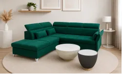 Colțar Extensibil Barry Verde - Vega 27 Stânga