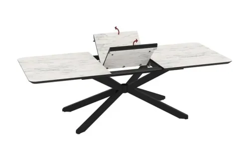 Masa Living Extensibila Mona 250 cm Alb