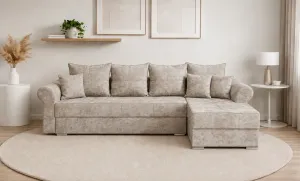 Colțar Extensibil Elsa XXL Memory Bej - Kim 3 Interschimbabil