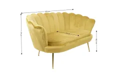 Canapea Marbella KJL2130, Galben