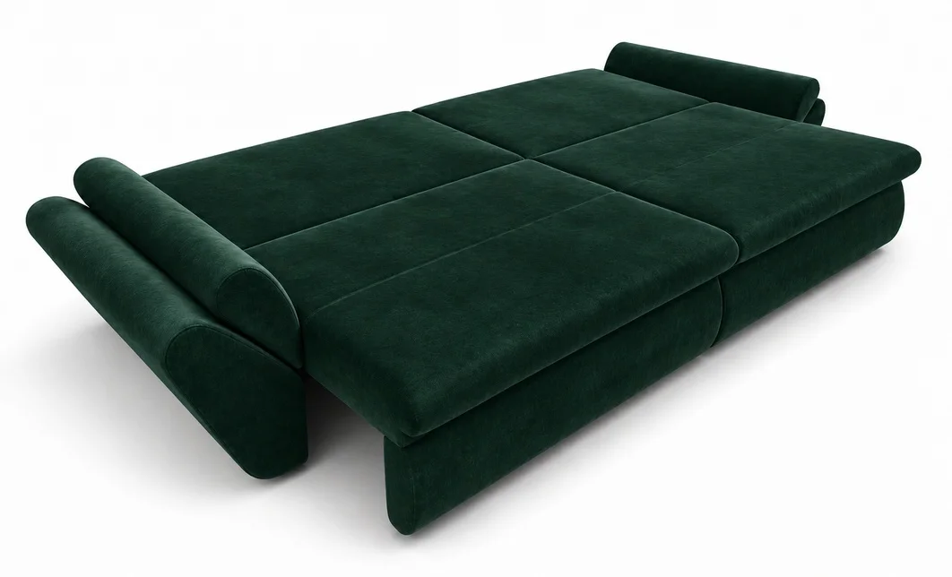Canapea Extensibilă Confort cu Spumă HR, Verde Smarald 5