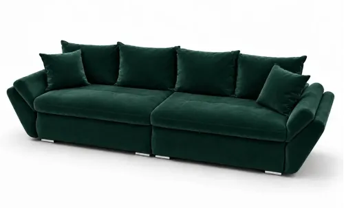 Canapea Extensibilă Confort cu Spumă HR, Verde Smarald