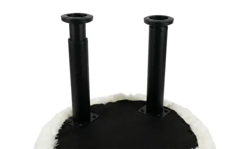 Taburet Oita KJP7030, Alb cu Negru