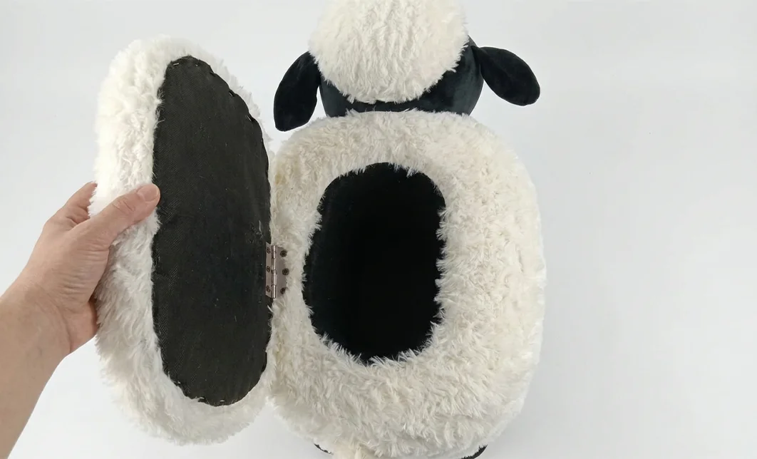 Taburet Oita KJP7030, Alb cu Negru 2
