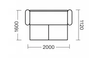 Canapea Extensibilă Parker, Gri 3