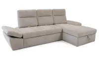 Colțar Extensibil Oliver Luka cu Ladă Depozitare, Șezlong Dreapta, Bej 4