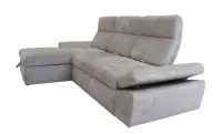 Colțar Extensibil Oliver Luka cu Ladă Depozitare, Șezlong Stânga, Bej 7