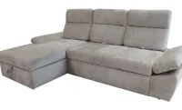 Colțar Extensibil Oliver Luka cu Ladă Depozitare, Șezlong Stânga, Bej 9