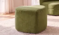 Taburet Tapițat Inimă Olive
