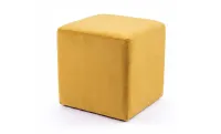 Taburet Tapițat Cub Muștar 2
