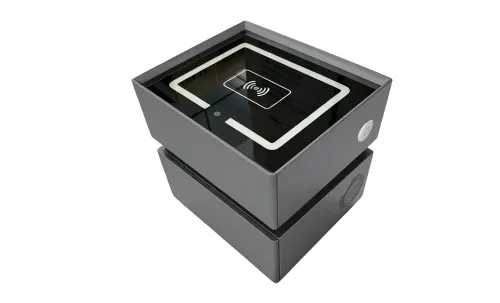 Noptieră Smart Multifuncțională KJN6251 Gri 2 Sertare