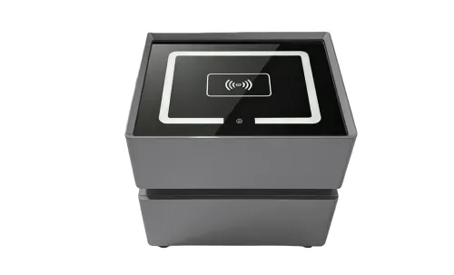Noptieră Smart Multifuncțională KJN6251 Gri 2 Sertare