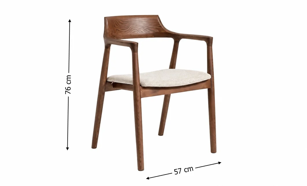 Scaun Living KJC6255 Lemn Bej 2
