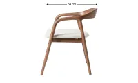Scaun Living KJC6257 Lemn Bej 3