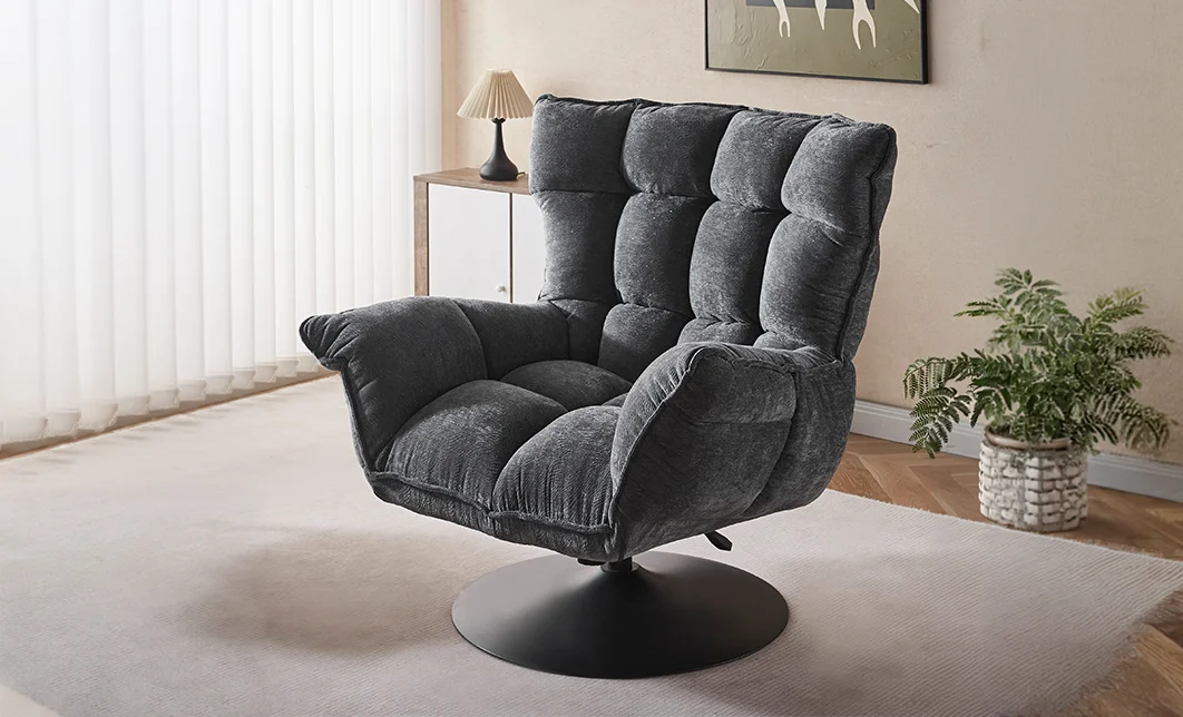 Fotoliu Rotativ KJL6396 Negru 2