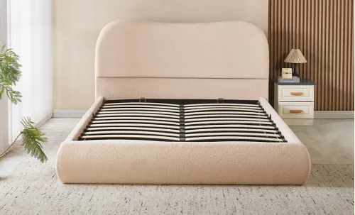 Set KJB3861 cu Saltea Bonell Aloe Vera și Somieră Rabatabilă, 160x200, Bej