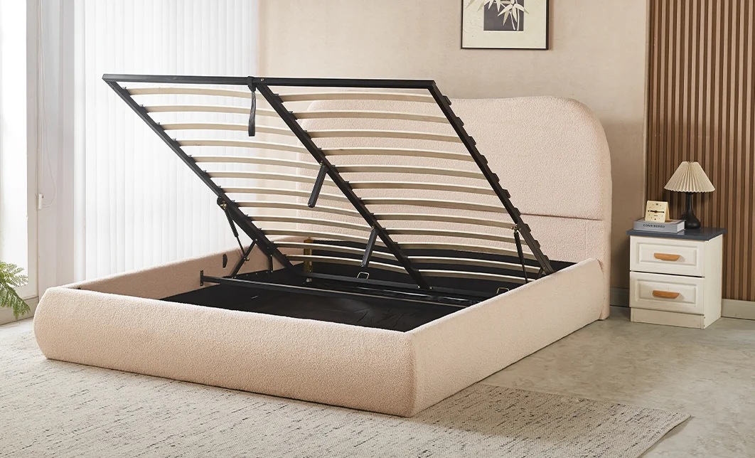 Set KJB3861 cu Saltea Bonell Aloe Vera și Somieră Rabatabilă, 160x200, Bej 2