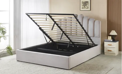 Set KJB5462 cu Saltea Bonell Aloe Vera și Somieră Rabatabilă, 160x200, Gri