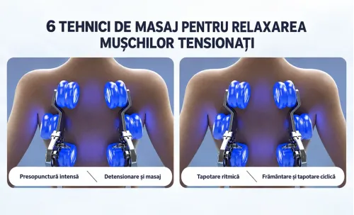 Fotoliu de Masaj A101 SL Negru/Maro, Șină SL 135 cm, 6 Role, 18 Programe, Zero Gravity, Încălzire cu Pelin
