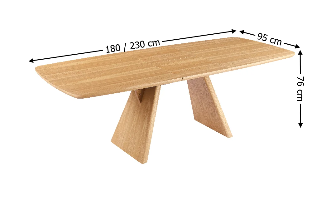 Masă Living Extensibilă DTW1002, Natur 2