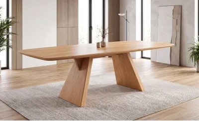 Masă Living Extensibilă DTW1002, Natur