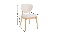 Scaun Living DCW2703 CF Bej 2