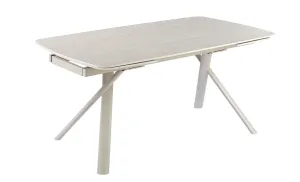 Masă Living Extensibilă DTM0415 cu Blat Ceramic, Bej