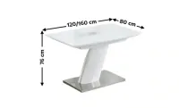 Masa Living Extensibila Alb KJT380 