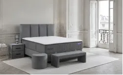 Pat Tapitat Confort PED Gri 160x200