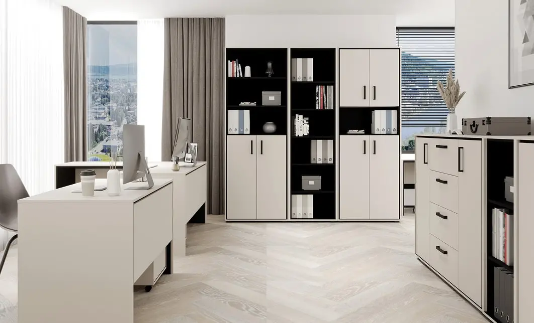 Biblioteca Prime REG60, Cashmere / Negru 3