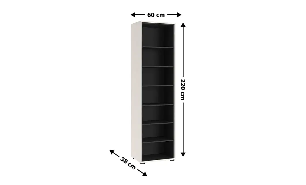 Biblioteca Prime REG60, Cashmere / Negru 1