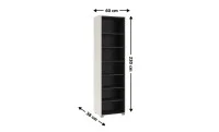 Biblioteca Prime REG60, Cashmere / Negru 1