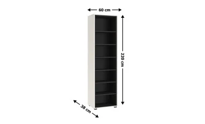 Biblioteca Prime REG60, Cashmere / Negru