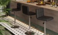 Scaun bar KJC342 Negru 1