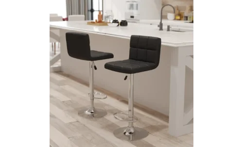 Scaun bar KJC342 Negru