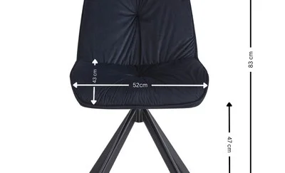 Scaun Living KJC356 Negru