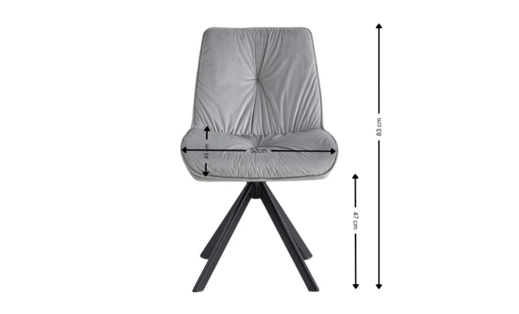 Scaun Living KJC356 Gri 2