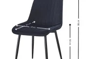 Scaun Living KJC176  Negru 2