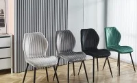 Scaun Living Tapitat KJC104 Negru 3