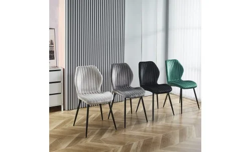 Scaun Living Tapitat KJC104 Negru