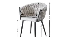 Scaun Living Tapitat KJC11 Bej 2