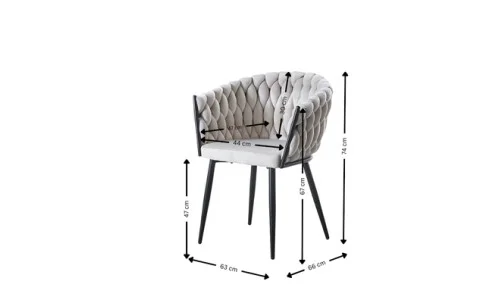 Scaun Living Tapitat KJC11 Bej