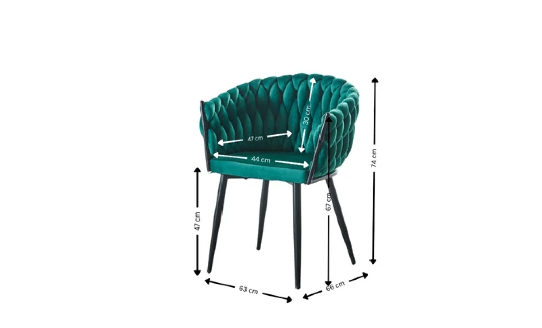 Scaun Living Tapitat KJC11 Verde 1