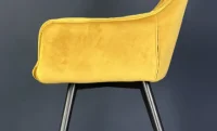 Scaun Living Tapițat KJC38 Galben 3