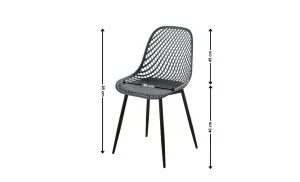 Scaun PP210MH Plastic Gri