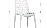 Scaun TX16 Plastic Alb